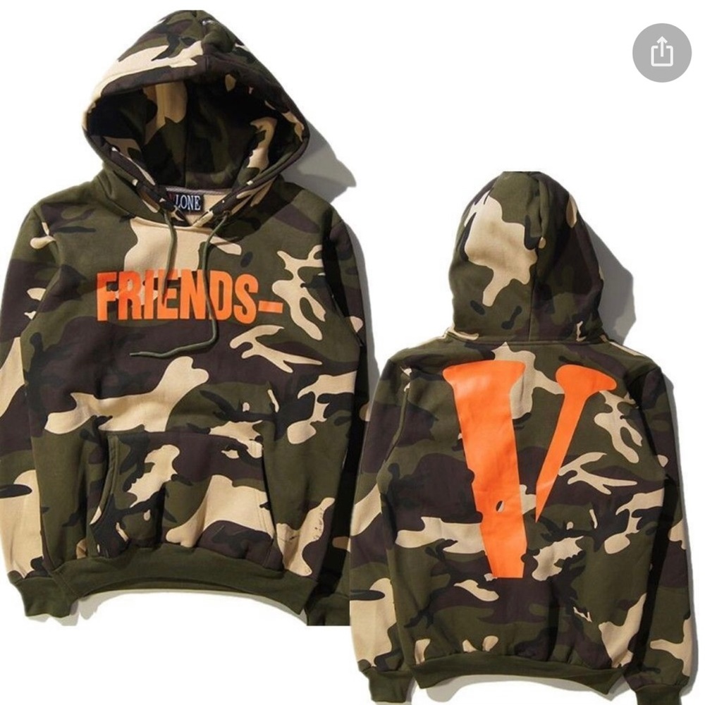 Mens Friends Camo Hoodie from VLone